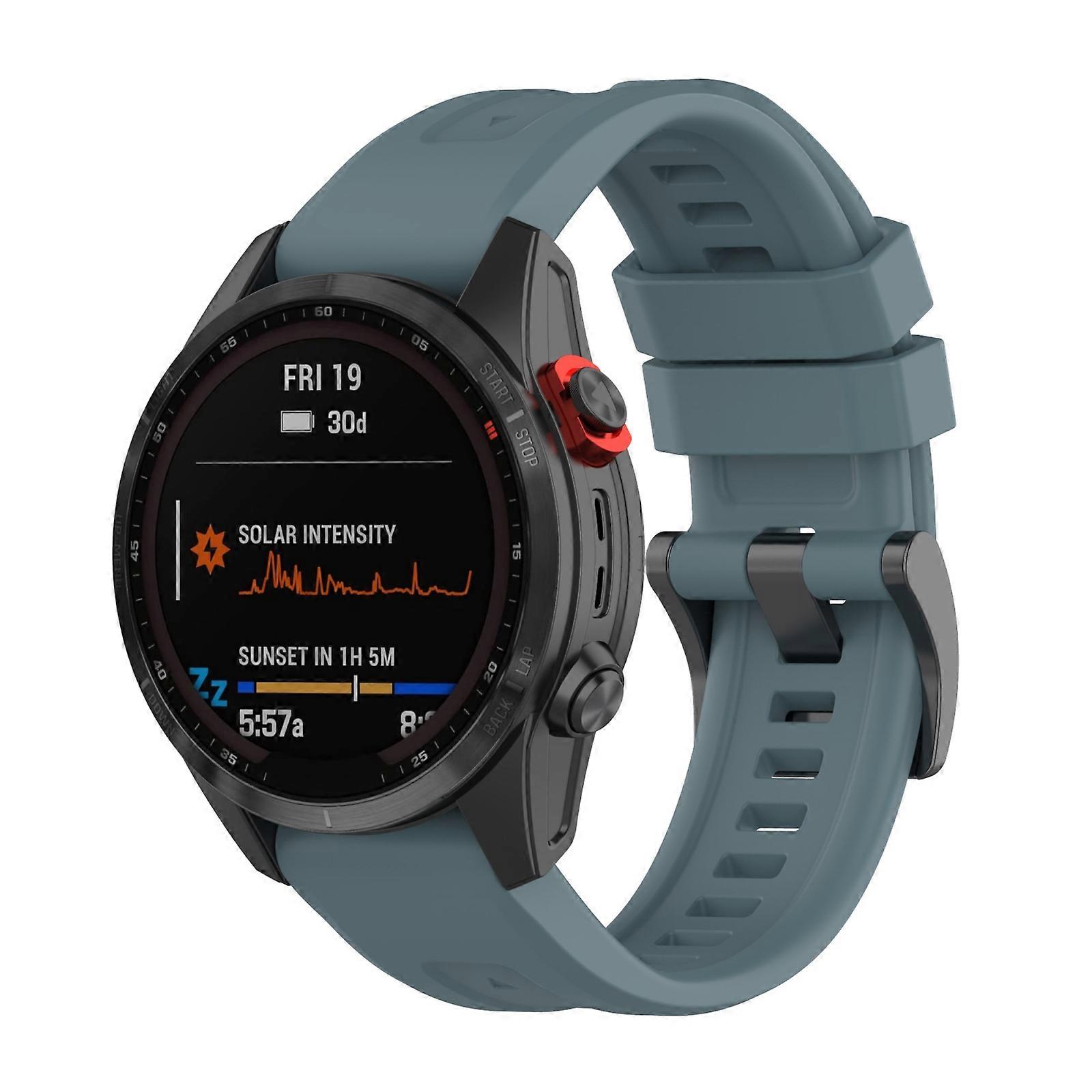 For Garmin Fenix 7X Quick Release Silicone Watch Band