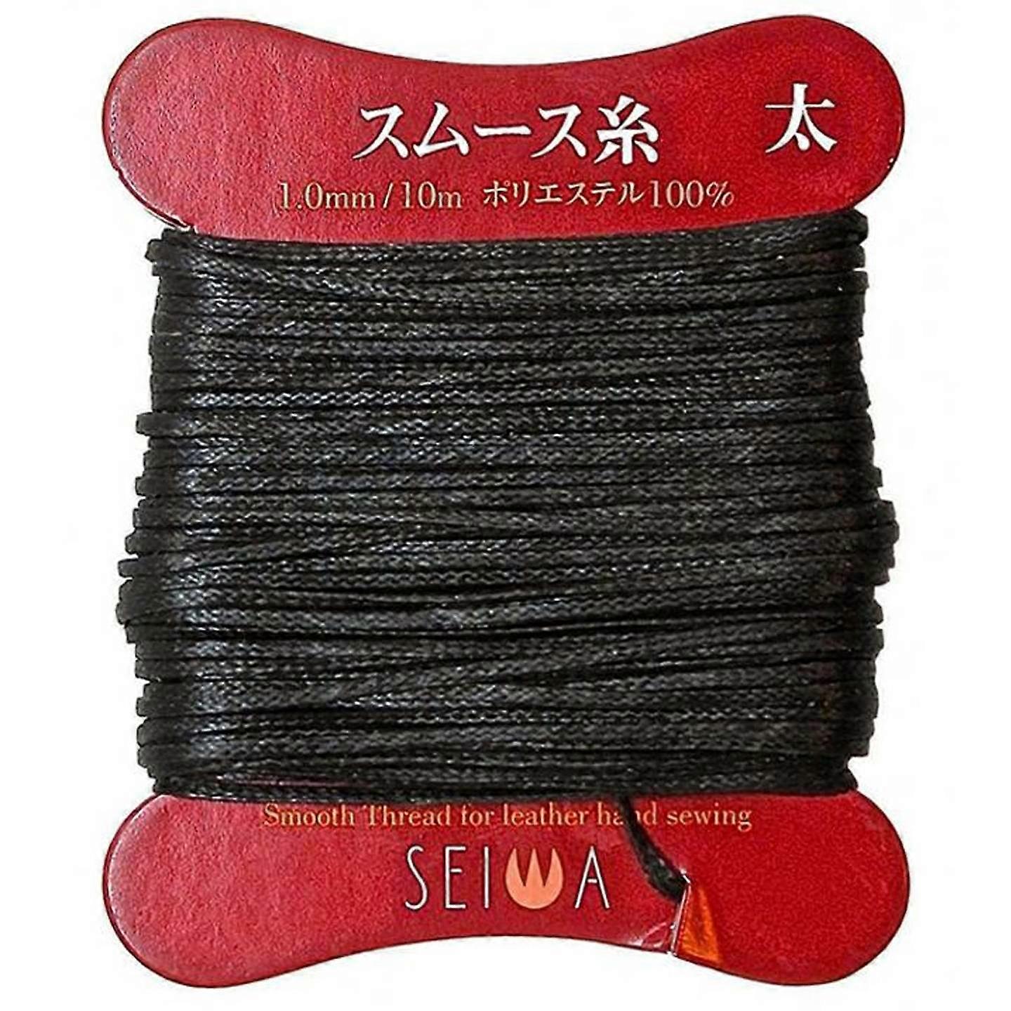 Deluxe Microfiber 1.0mm Leathercraft Polyester Leather Thread 10m Dark Brown