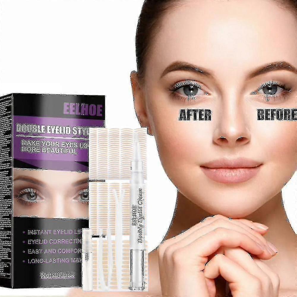 Double Eyelid Styling  Double Eyelid Sticker Set Invisible Natural Lasting Big Eye Device Bx