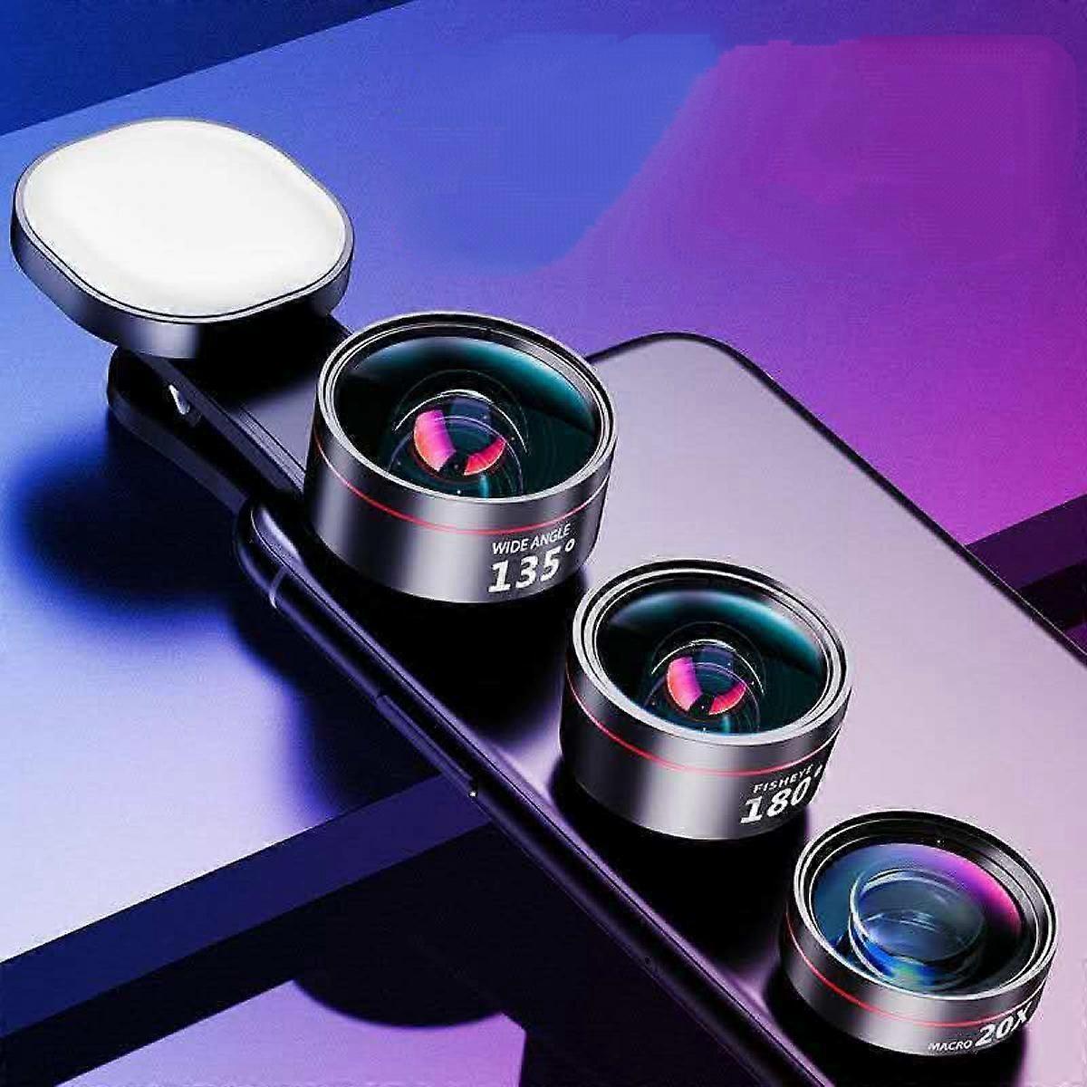 Mobile Phone Fill Light Wide-angle Macro Lens Portable