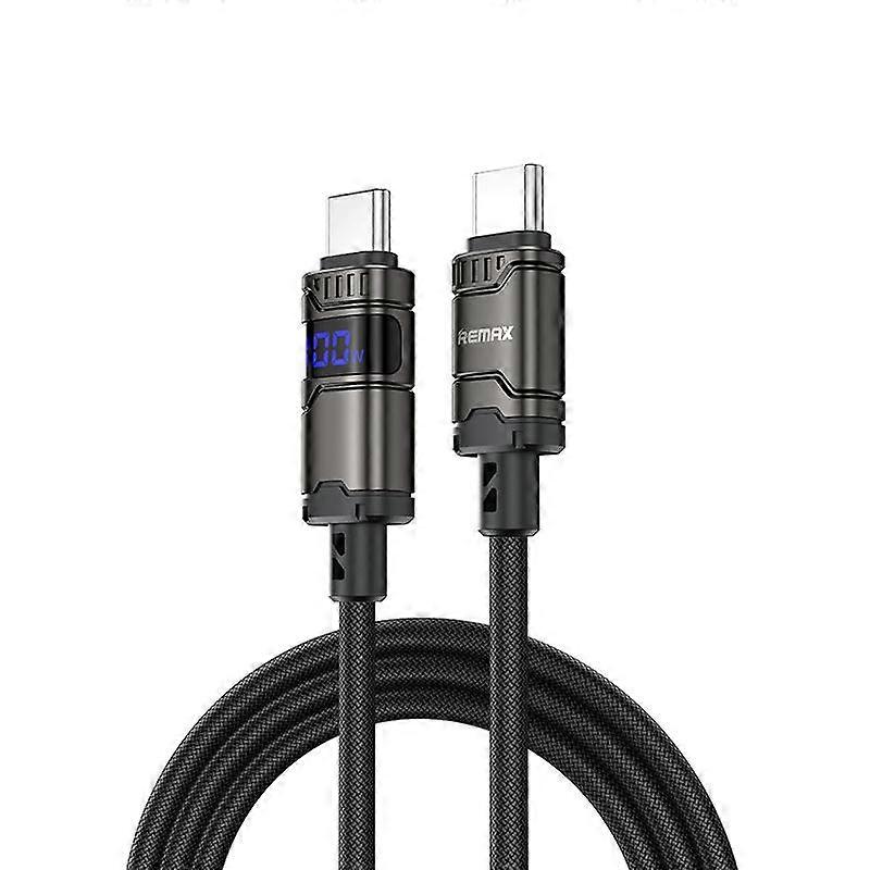 REMAX C01-CC 100W Type-C to Type-C Nylon Braided Data Cable, Length: 1.2m