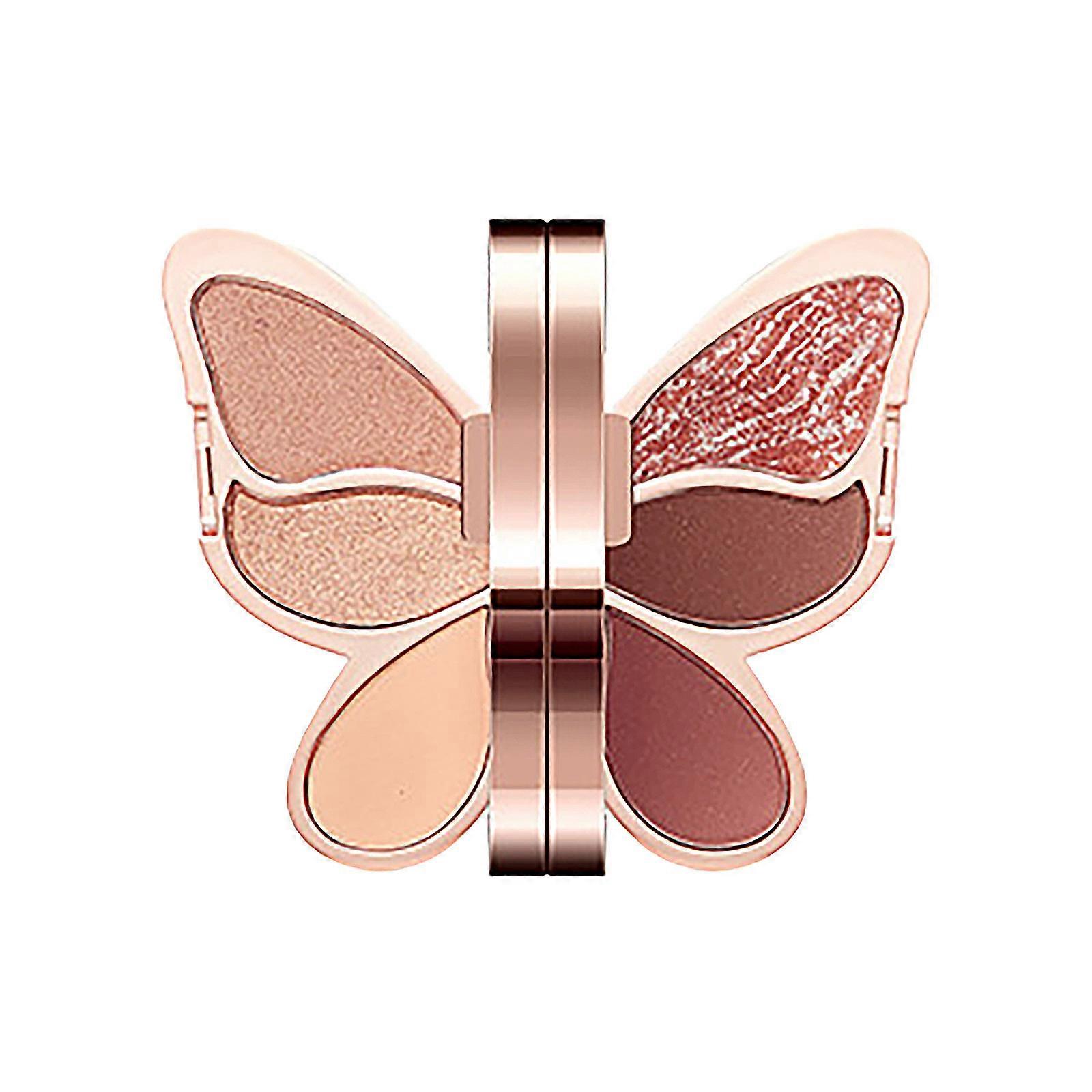 Eyeshadow 6 Colors Pearly Sequins Glitter Earth Color Makeup