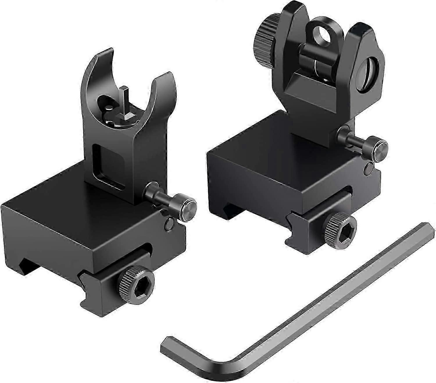Best Backup Flip - Up Rear & Front Iron Sights for Picatinny & Weaver Rails