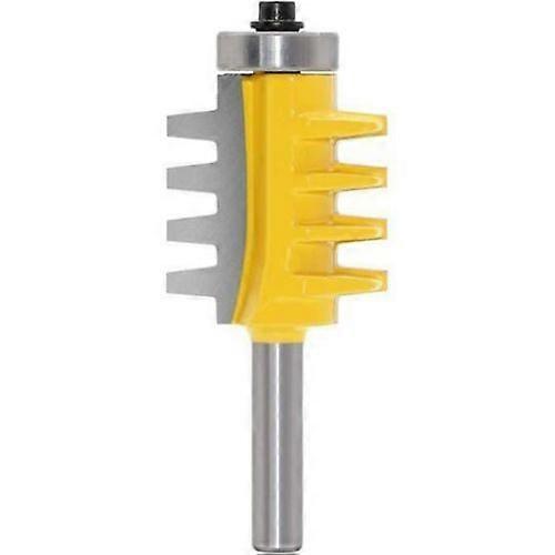 Fei Yu 8mm Shank Tongue and Groove Router Drill Bit Reversible Finger Joint Glue Router Bit Rail DIY Tool for Milling