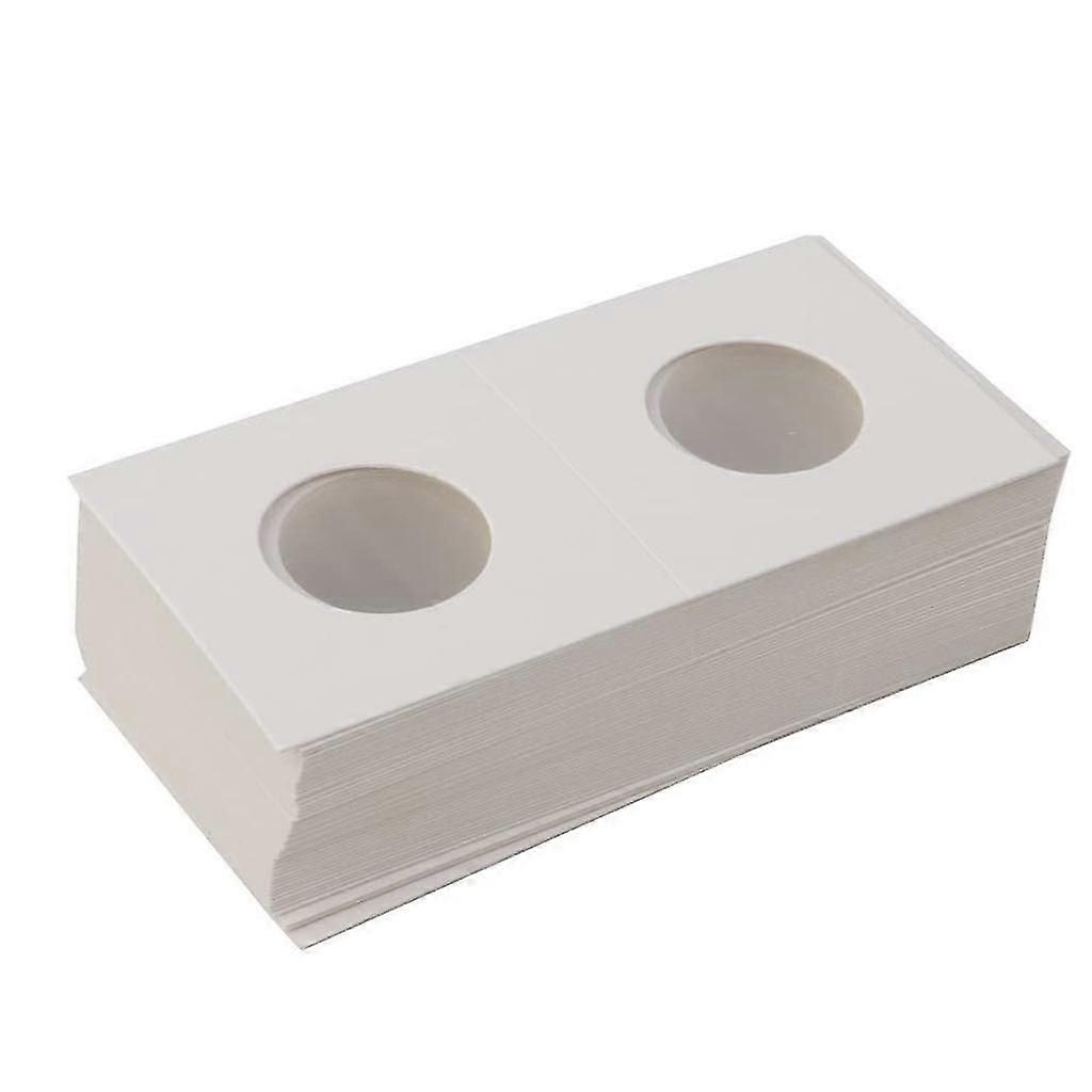 50 Pcs Cardboard Coin Collecting Holder 2x2 Coin Flips For Collectors 17.5mm