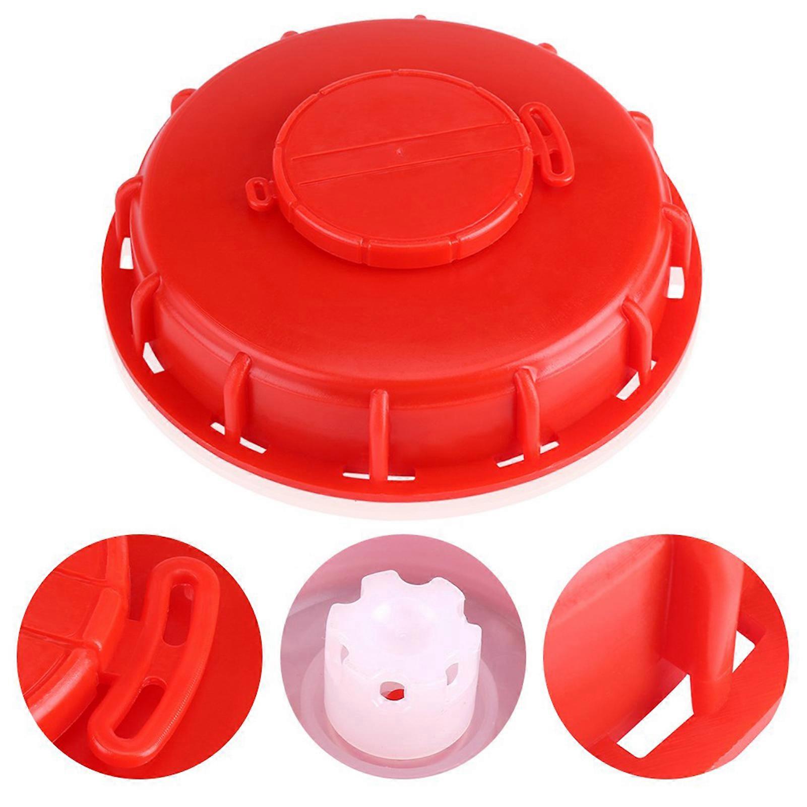 Water Liquid Storage IBC Tank Lid Cap Adaptor 163mm Red Type A