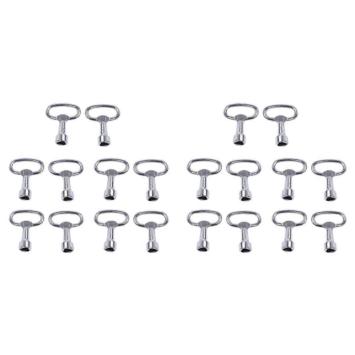 20X Key Slot for Bolt Triple-Cornered Triangular Metal Panel 8 mm