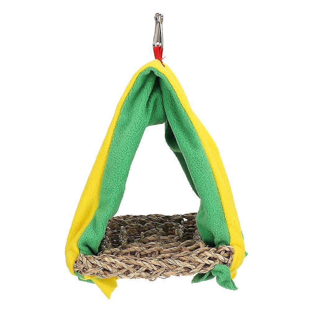 Parrot Triangle Nest Swing Birds Nest Stand Bars Hanging Playing Tents for Pets Birds