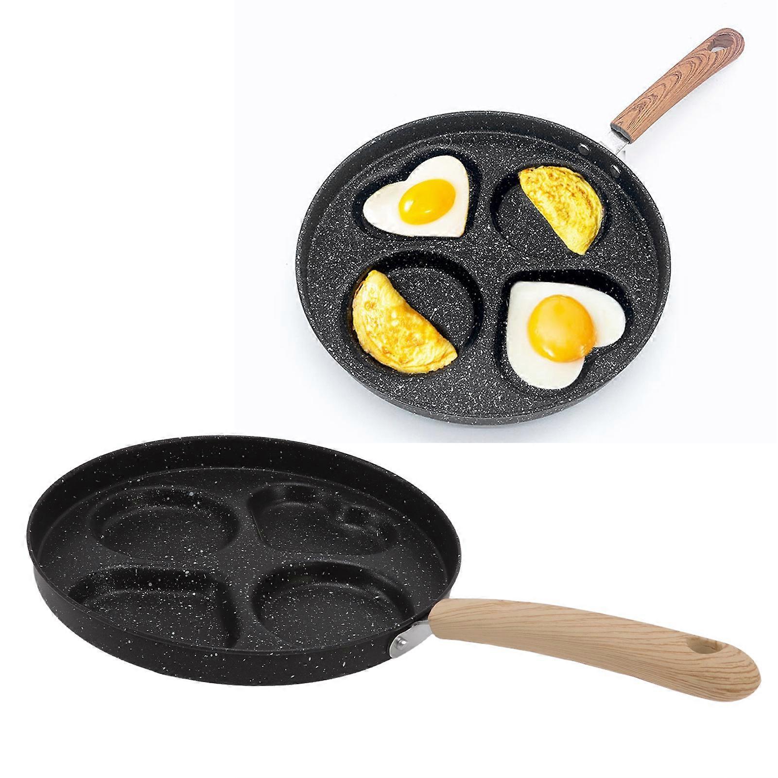 Egg Frying Pan Multifunctional 4 Cup Prevent Stick Multi Egg Cooker Pan for Breakfast 