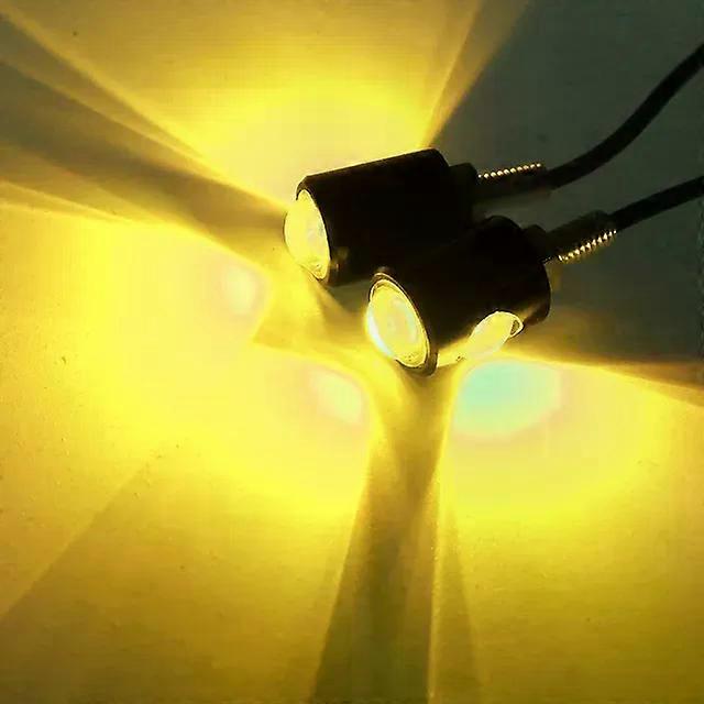 Motorcycle License Plate 12V LED Signal Shape Mini Light Turn Signal Turn Indicator Tail Rear Light Brake Fog Lamp Bulb
