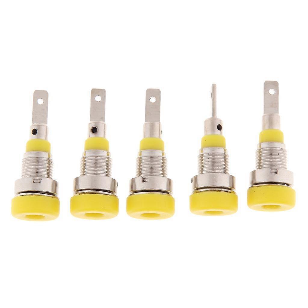 5Pieces 2mm Banana Binding Post Nut For Multimeter Banana Socket Connector