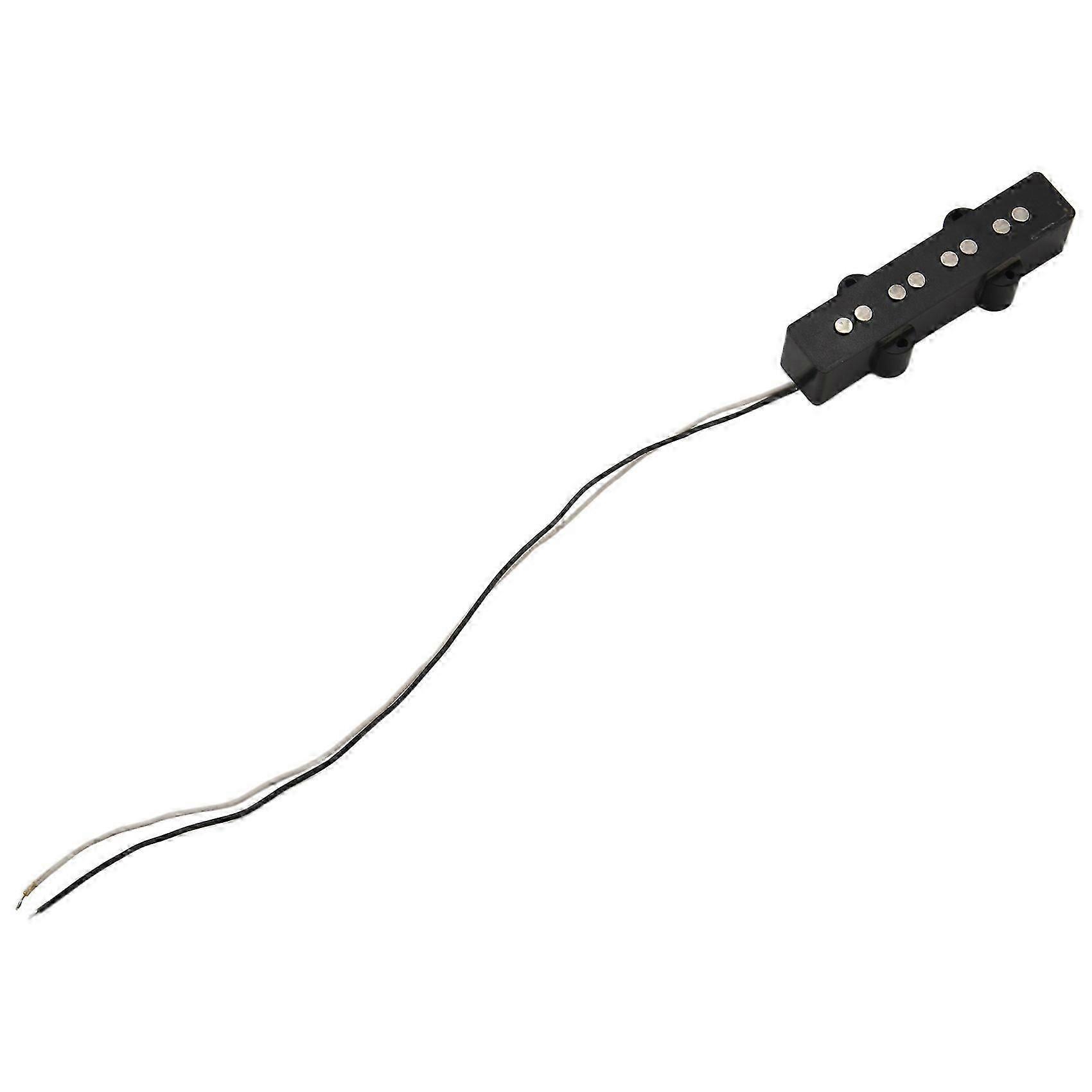 Pro Electric Bass Open Type Noiseless Bridge Pickup For 4 String Jazz Bass Style,Black 92x18.3Mm js