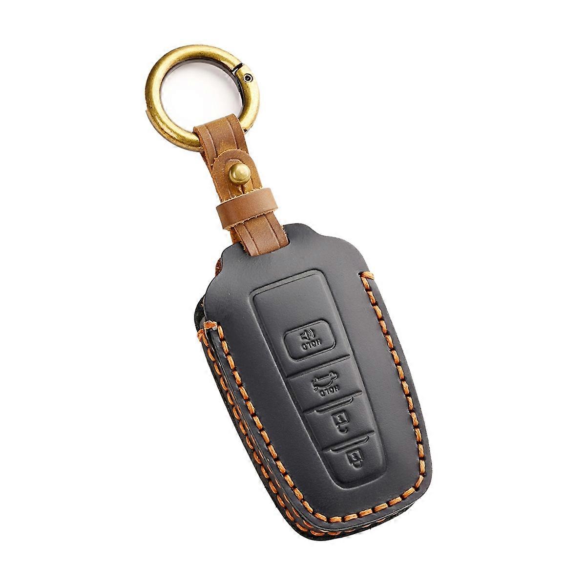 Car Key Case Cover Shell Fob for C- Prius Land Cruiser Prado 4 Button Black
