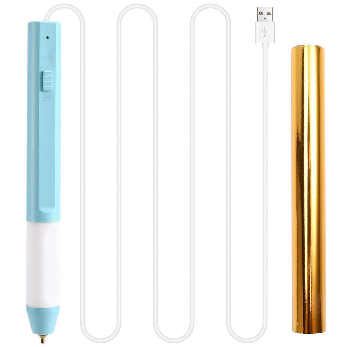 مجموعة أقلام الختم الساخن من رقائق الذهب بمنفذ USB