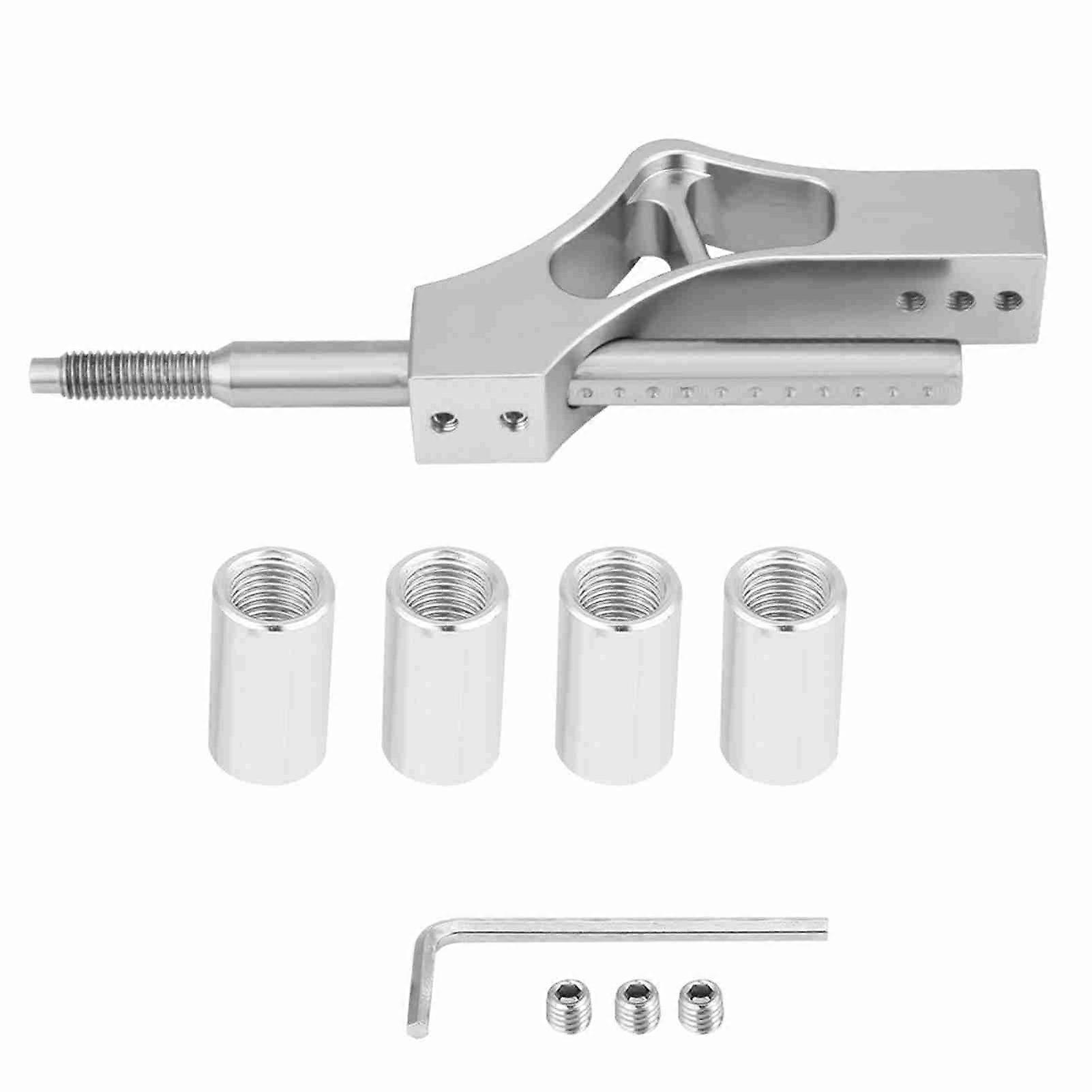 TKSE Shift Lever Extension, Car Stainless Steel Adjustable Height Lever Extension for Manual Shift Knob(Silver)