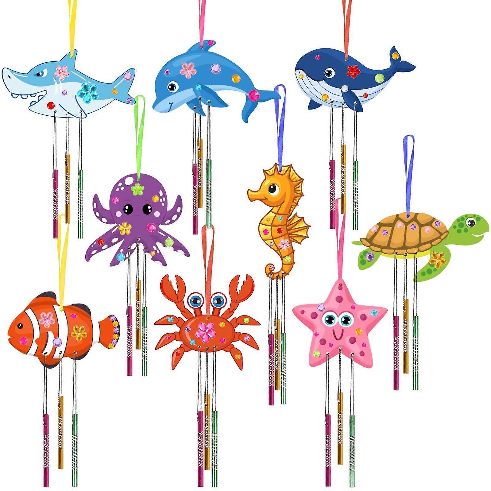 9 Package Wind Bitch Kit For Make Your Ocean Animals Wind Zil Wooden Art