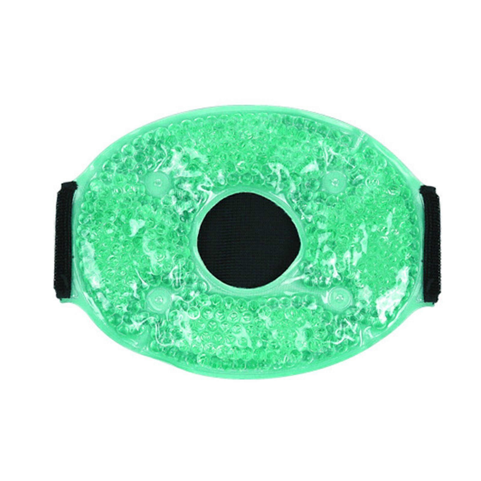 Bloc réfrigérant réutilisable en perles de gel chaudes et froides avec sangle élastique réglable pour le genou