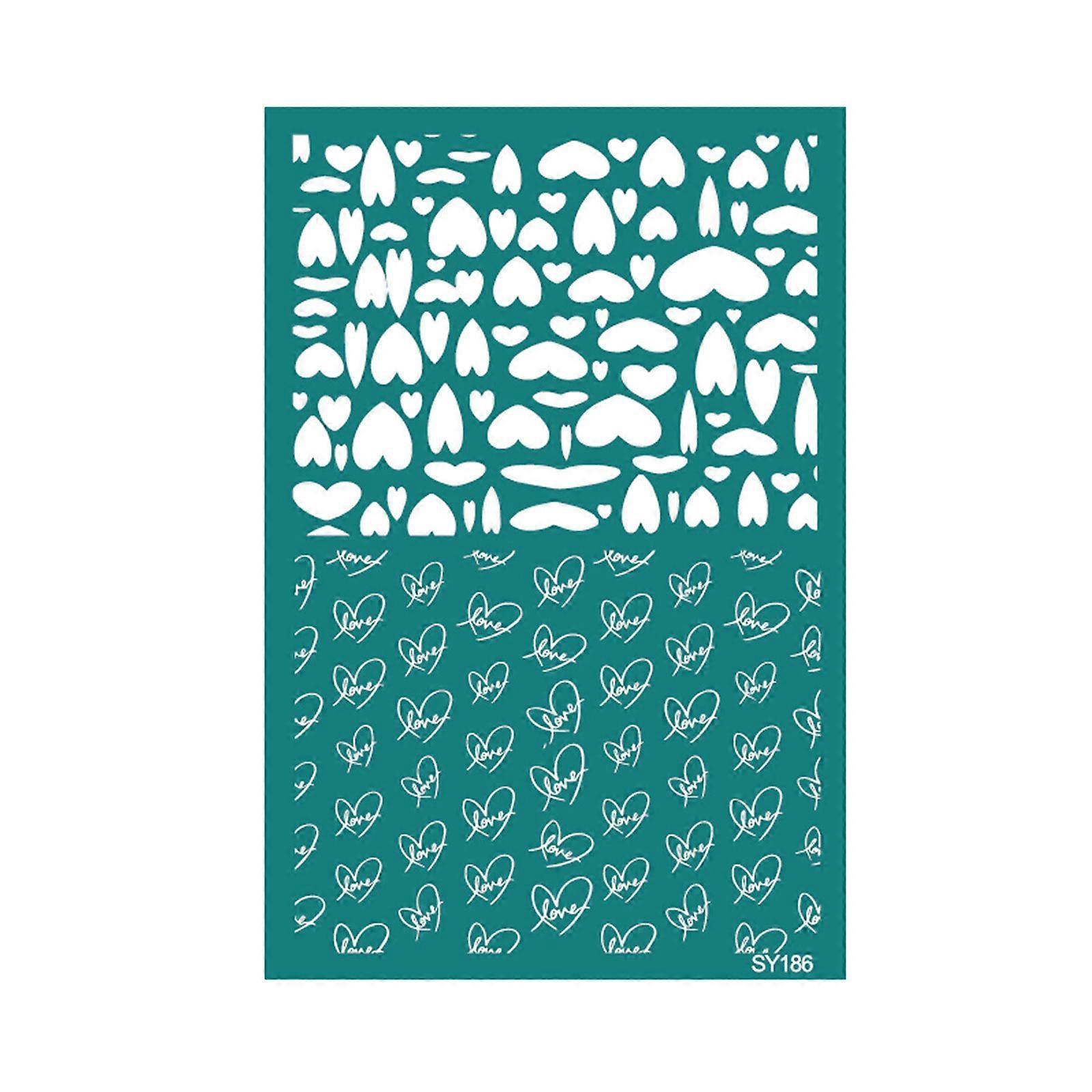 Valentines Day Silk Screen Stencils Heart Mesh Transfers Stencils Reusable Screen Printing Stencils for Earrings Making