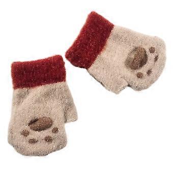Luvas de Inverno para Crianças Pequenas Forradas com Fleece Fácil de Colocar Luvas Quentes para Bebês Meninos Meninas ao Ar Livre