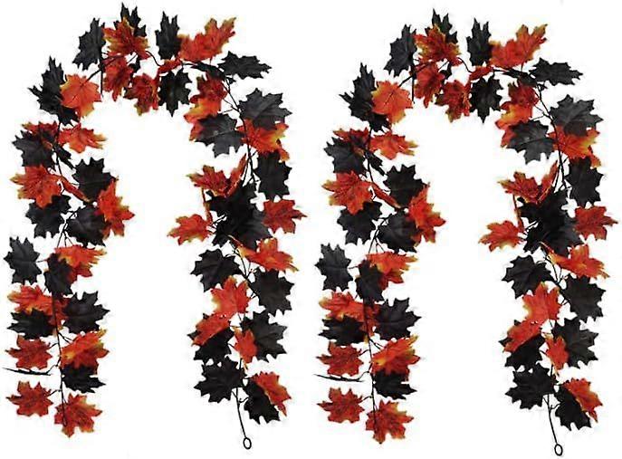 artificial maple leaf wreath