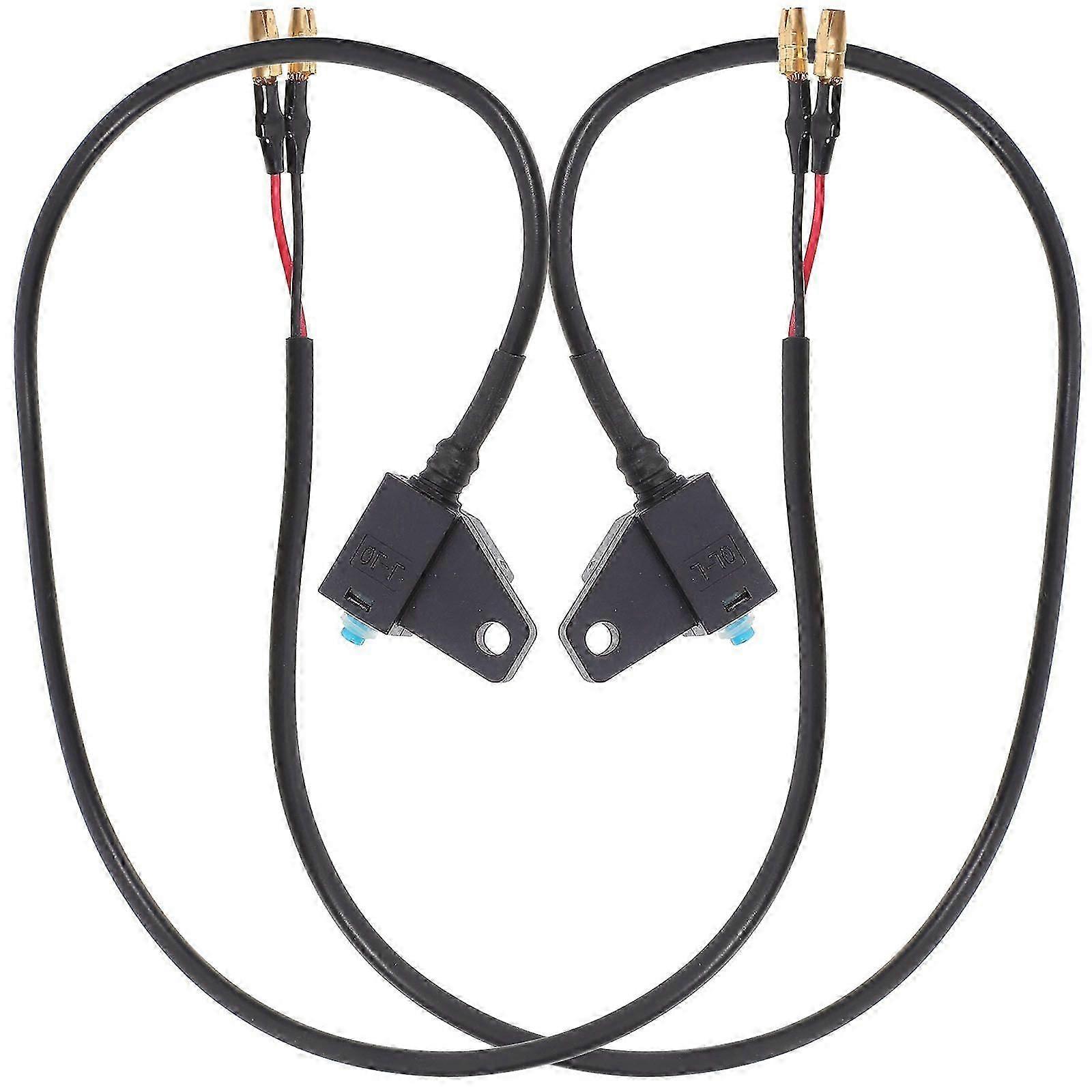 1 Pair Motorcycle Brake Switch Pedal Brake Switch Power Off Switch With Cable (Right, Left)