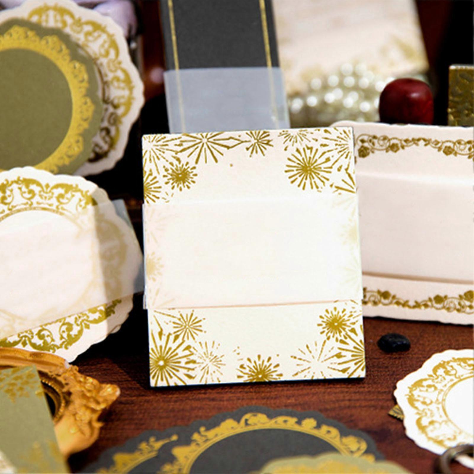 Scrapbook Stick Notes Type 3, 15 Sheets Decorative Note Pads for Albums