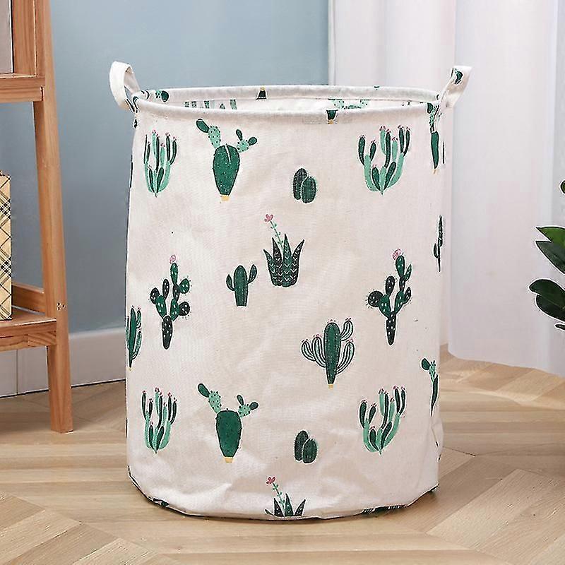 Collapsible Laundry Basket Canvas Fabric Organizer for Storage