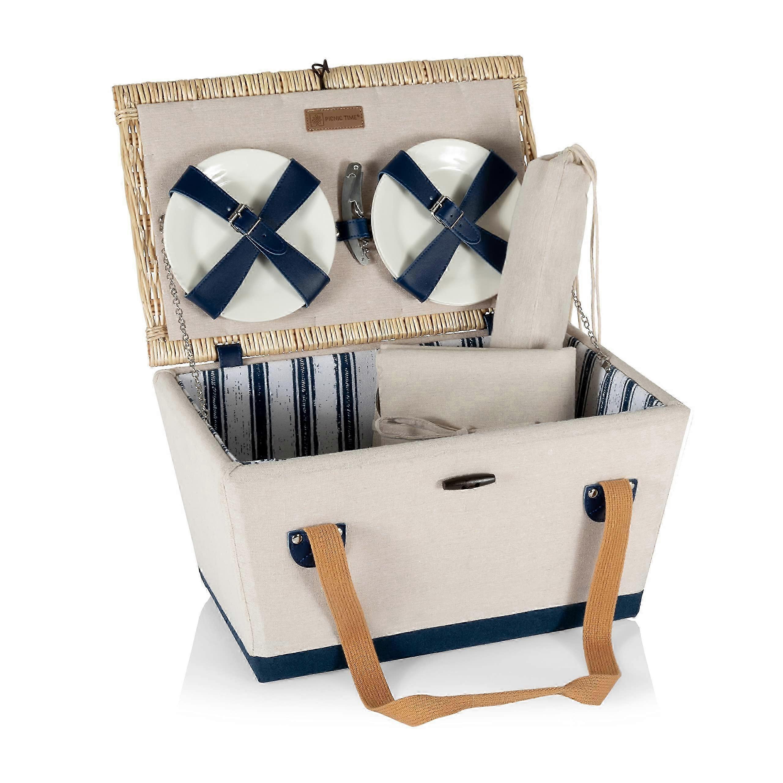 Romantic picnic basket set for two - boardwalk picnic essentials