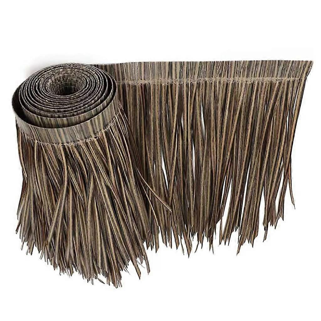 Synthetic Straw Roof Palm Thatch Rolls, 50cm 19.7'' Wide Fire Retardant PE Duck Grass Blind