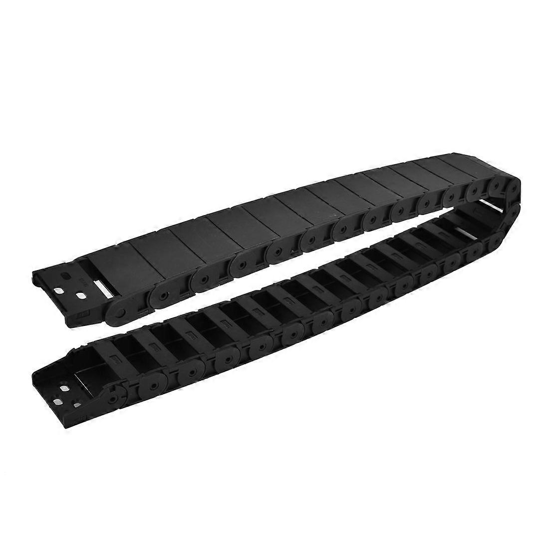 Qtqgoitem 18mmx50mm Plastic Wire Flex Towline Cable Carrier Drag Chain Black (model: 257 c1f ff6 c9b 972)