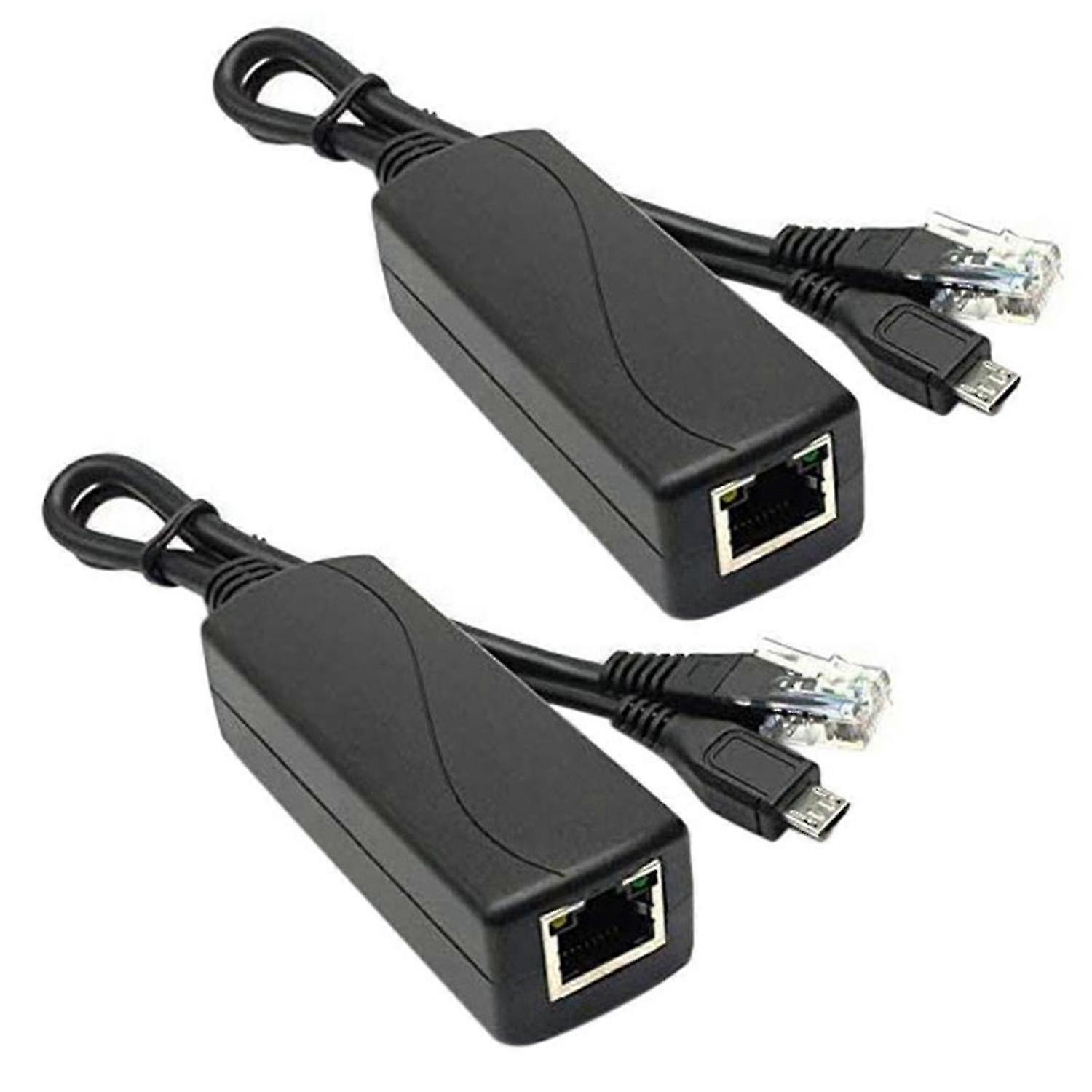 Mini USB Splitter with 48V to 5V/2A/3A Conversion for PoE and Phone Charging