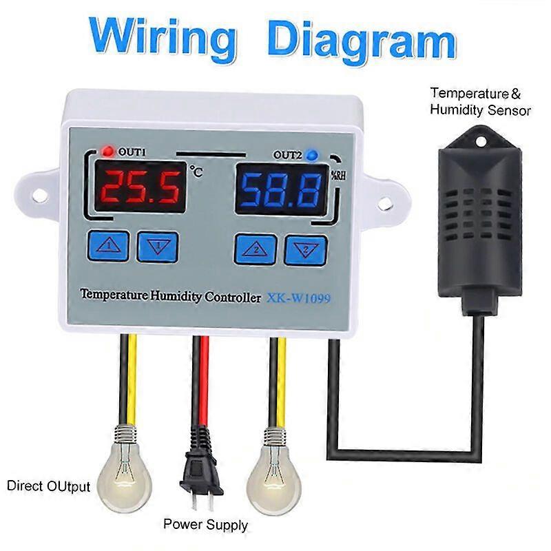 Temperature and humidity controller, AC110-220V