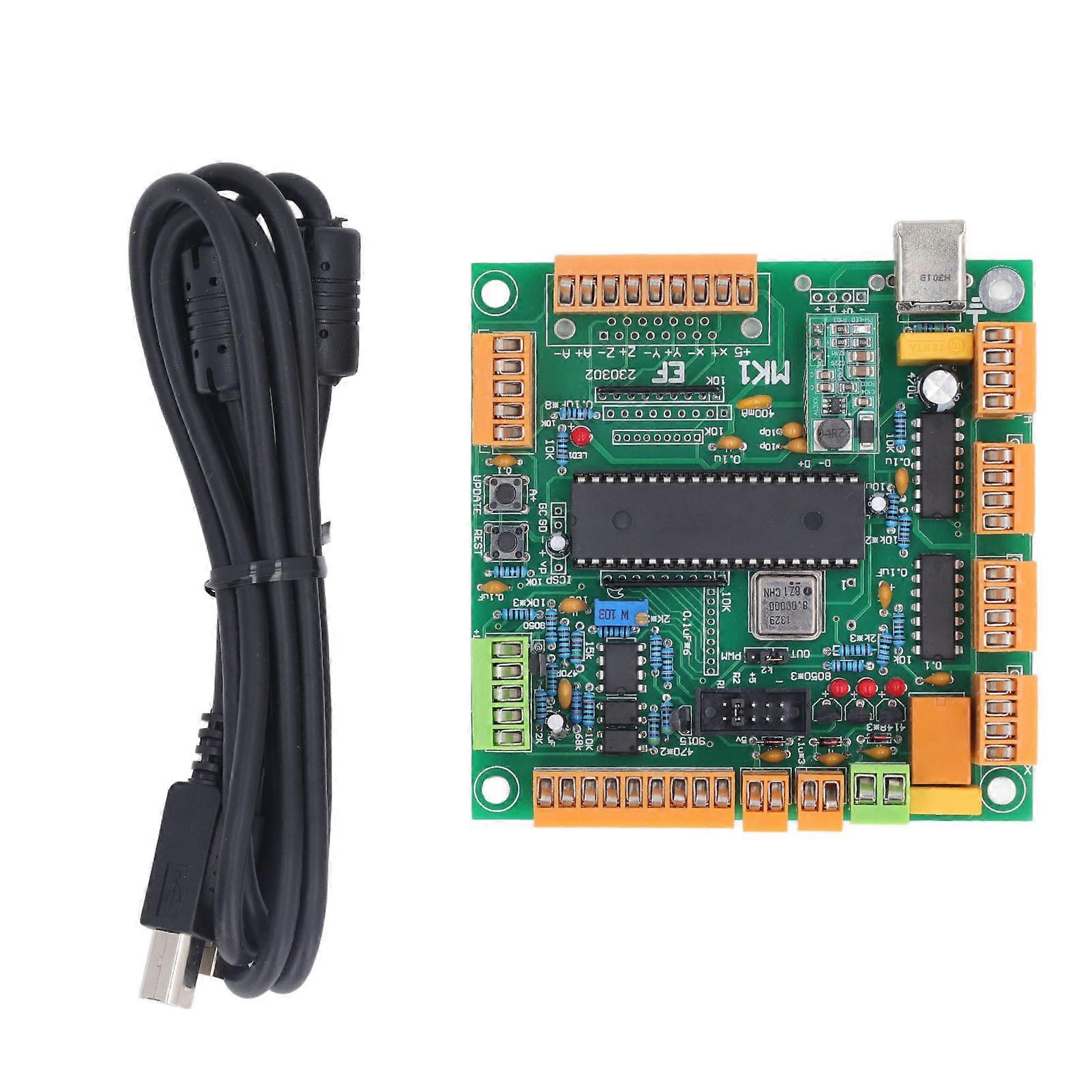USB Interface CNC Motion Control Card PCB Compact Breakout Board Controller Laptops