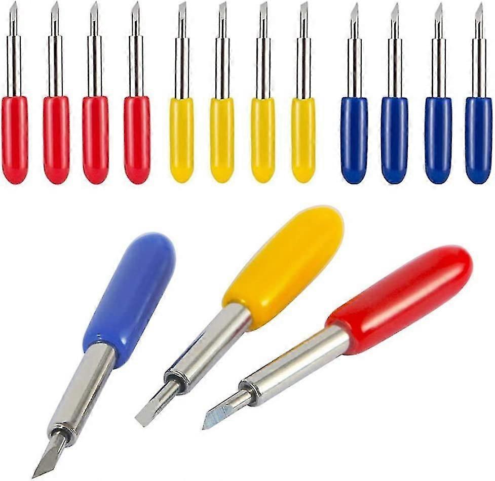 Cutting Blades Vinyl Plotter Cutter Blades Replacement Cutting Plotter Vinyl Lettering Cutting Blades(15Pcs, Multicolor)