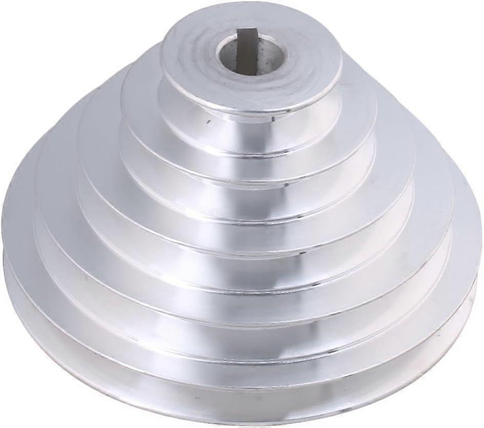 5 Tier Aluminum Pulley - 19mm Inner Diameter, 54-150mm Outer Diameter, 12.7mm Width - For Type A V-Belt Timing Belt