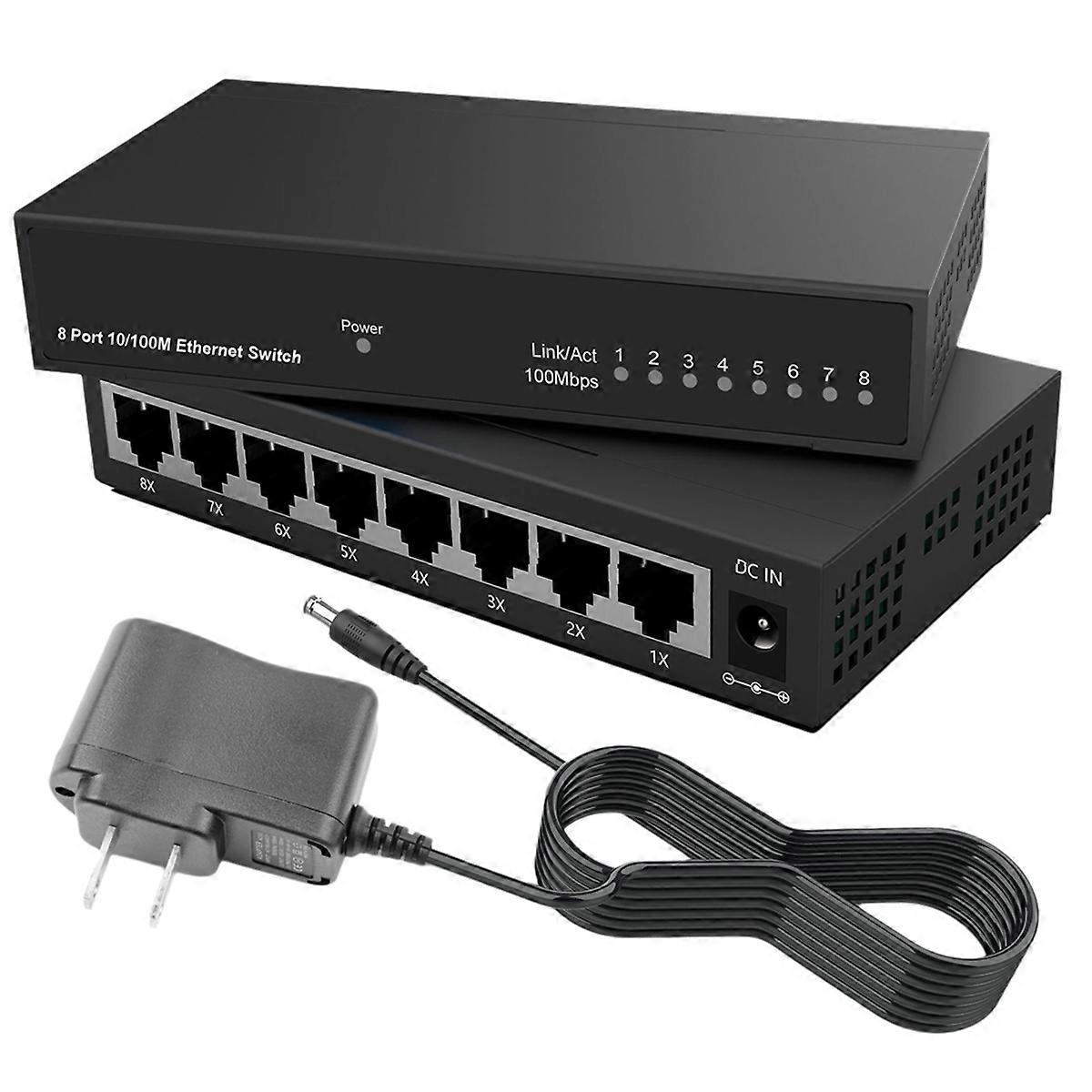 8 Port Gigabit Ethernet Switch RJ45 Hub Internet Splitter Smart Switch Ethernet Network Switch 10/1