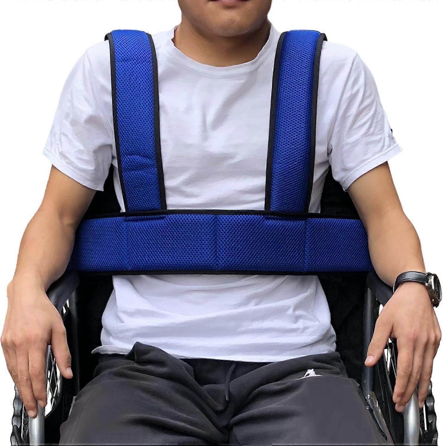 Wheelchair Seat Belt Torso Support Vest for Patient, Elderly Disabled, Adjustable Harness