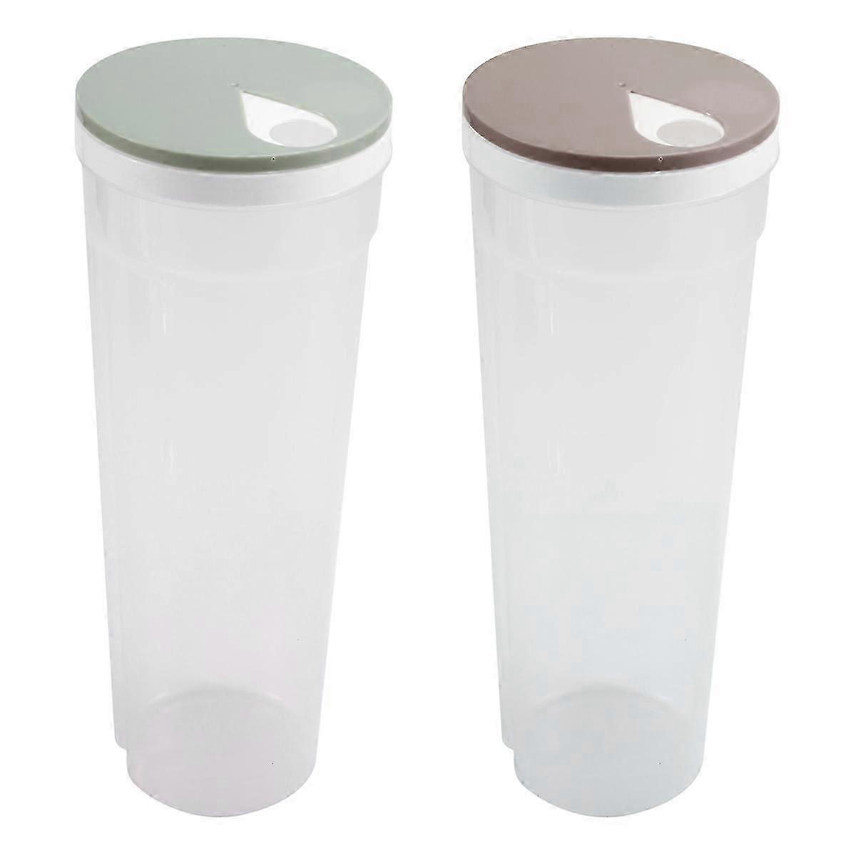 Plastic Spaghetti Container Noodle Pasta Storage Jar with Locking Lid