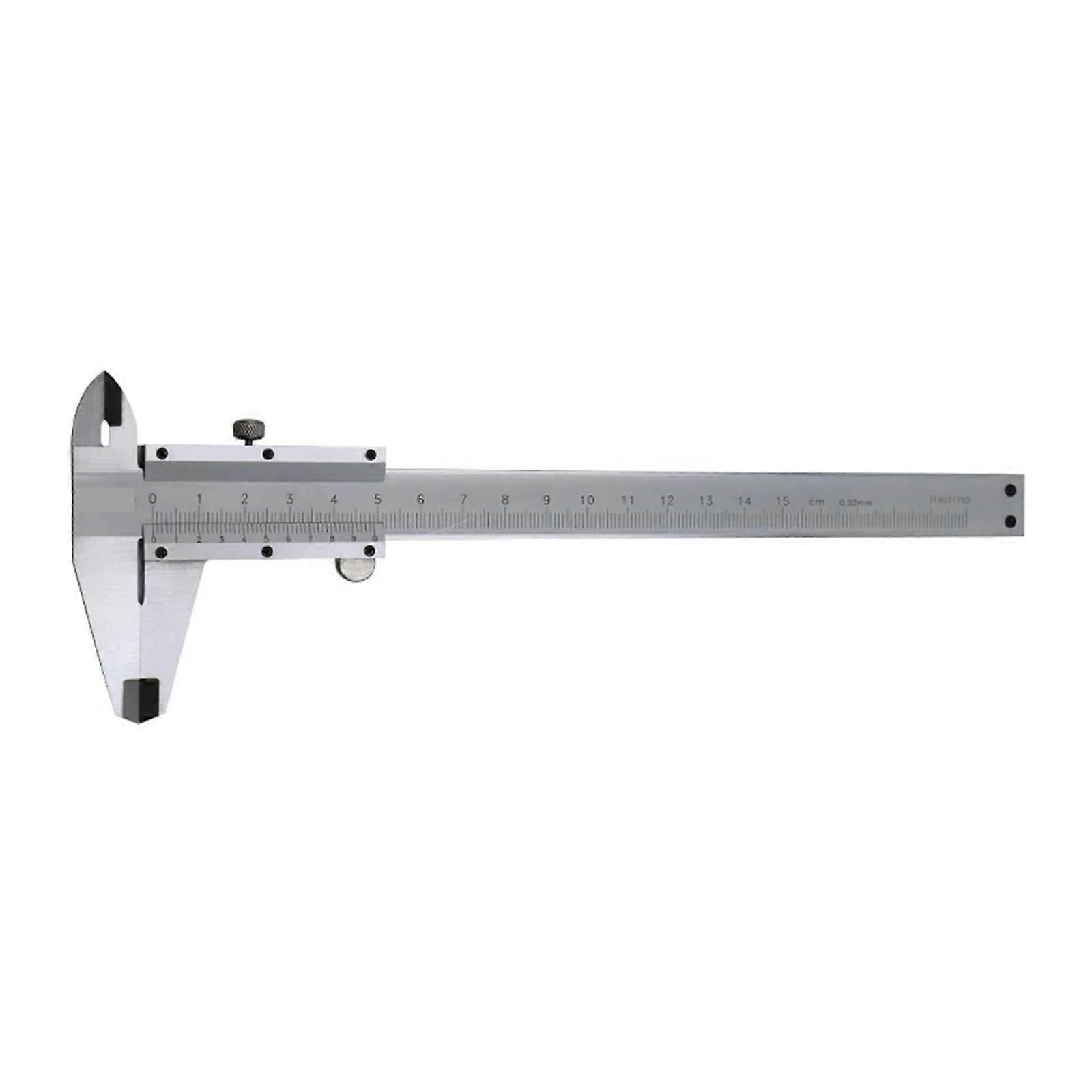 Vernier Caliper 0-200 mm, 0.02 mm Resolution, Stainless Steel Precision Measuring Tool, Micrometer Gauge