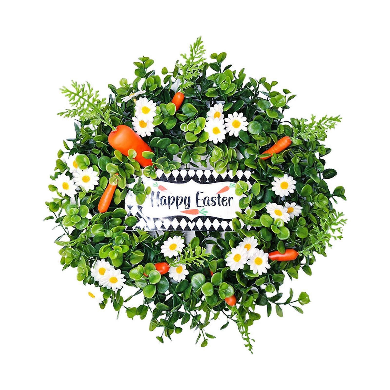 Artificial Spring Easter Wreath 40cm Decorations for Wall Window Lovely Look