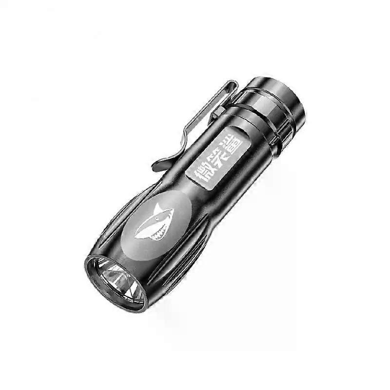 Mini Torch High Power LED Flashlight USB Rechargeable Fixed Focus Flash Lamp Portable Camping Waterproof Far Range Flashlight
