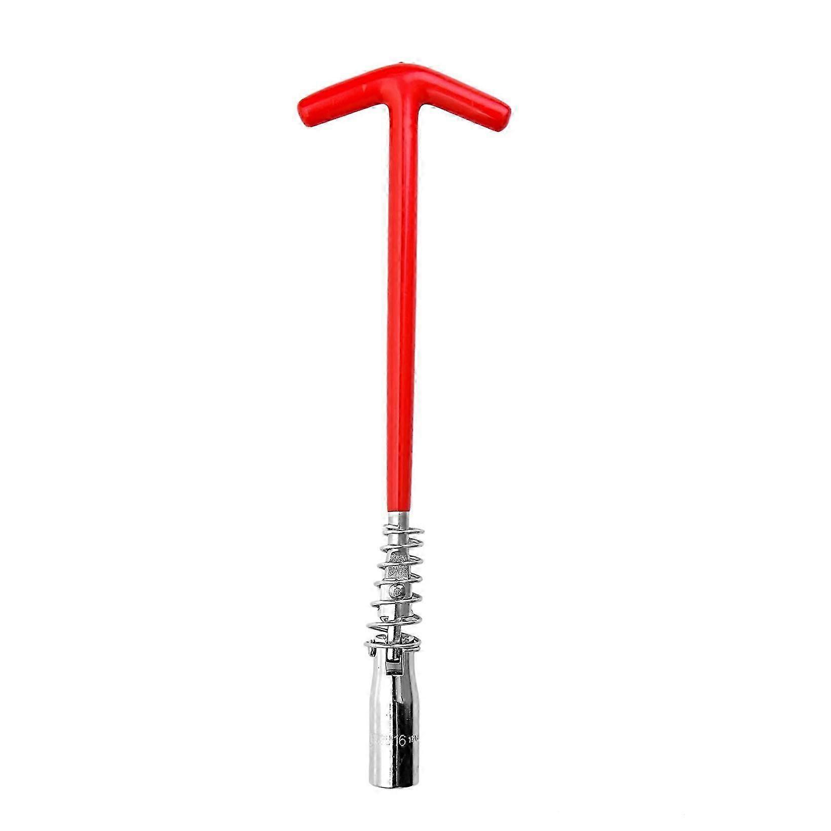 Spark Plug Wrench T-Handle Universal Joint Spark Plug Removal Tool for Fastening and Demolition (Lo
