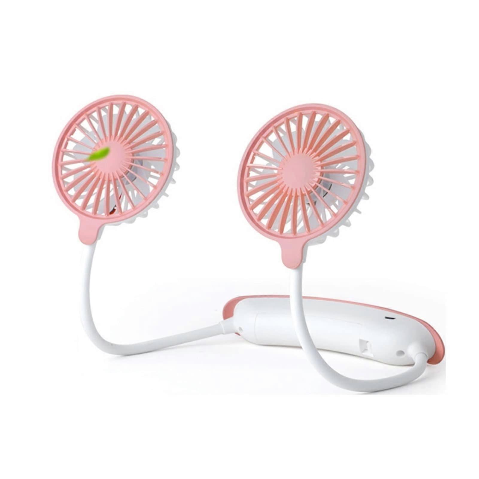 Mini Handheld Fan Rechargeable Neck Fan USB Powered Personal Cooling For Outdoor Office Portable
