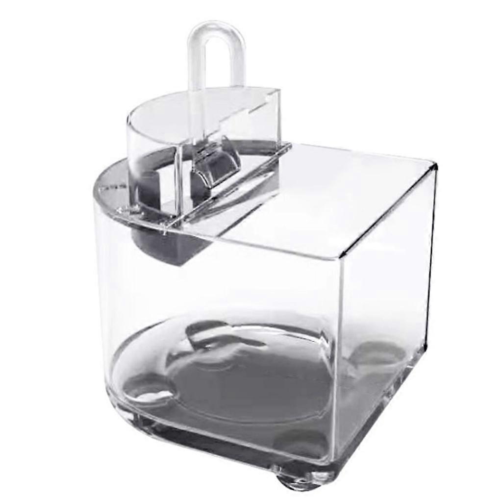 Acrylic Desktop Fish for Tank Portable Fish Bowls Transparent Mini Aquarium with Filtration System Wide Open Design