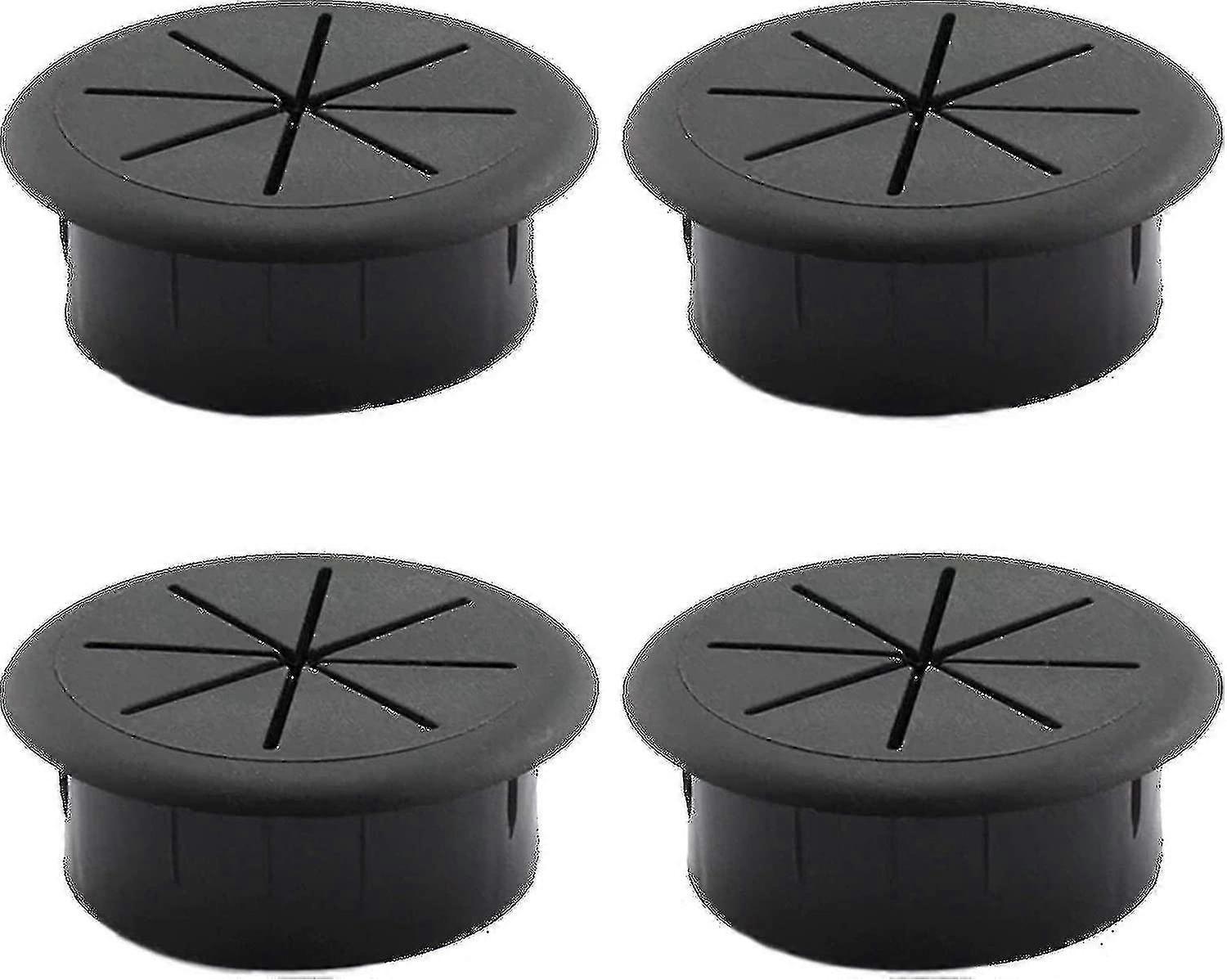 4 قطع كابل غطاء الخيط الجدول كابل تمرير طاولة مكتب غطاء كابل دائري لأثاث المكاتب طاولة كمبيوتر مكتب أسود Walkbee hwy