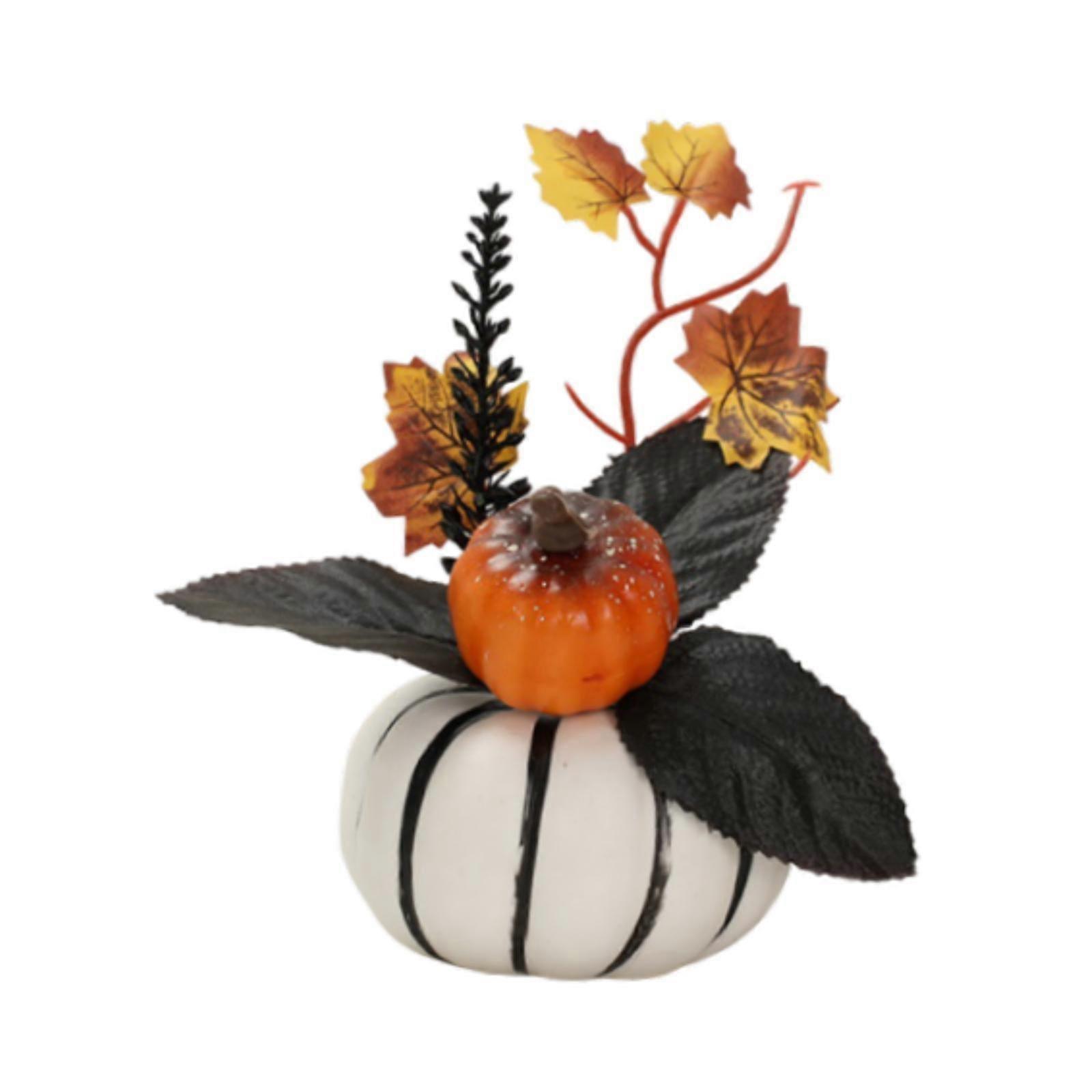 Halloween Pumpkin Artificial Foam Pumpkin Table Indoor Realistic Home Desk