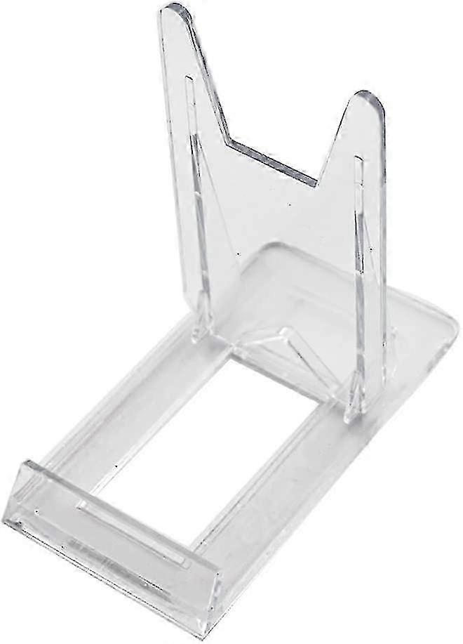 Adjustable 2-Part Clear Acrylic Display Easel Stand Set - 6 pcs for Photos/Art hwy