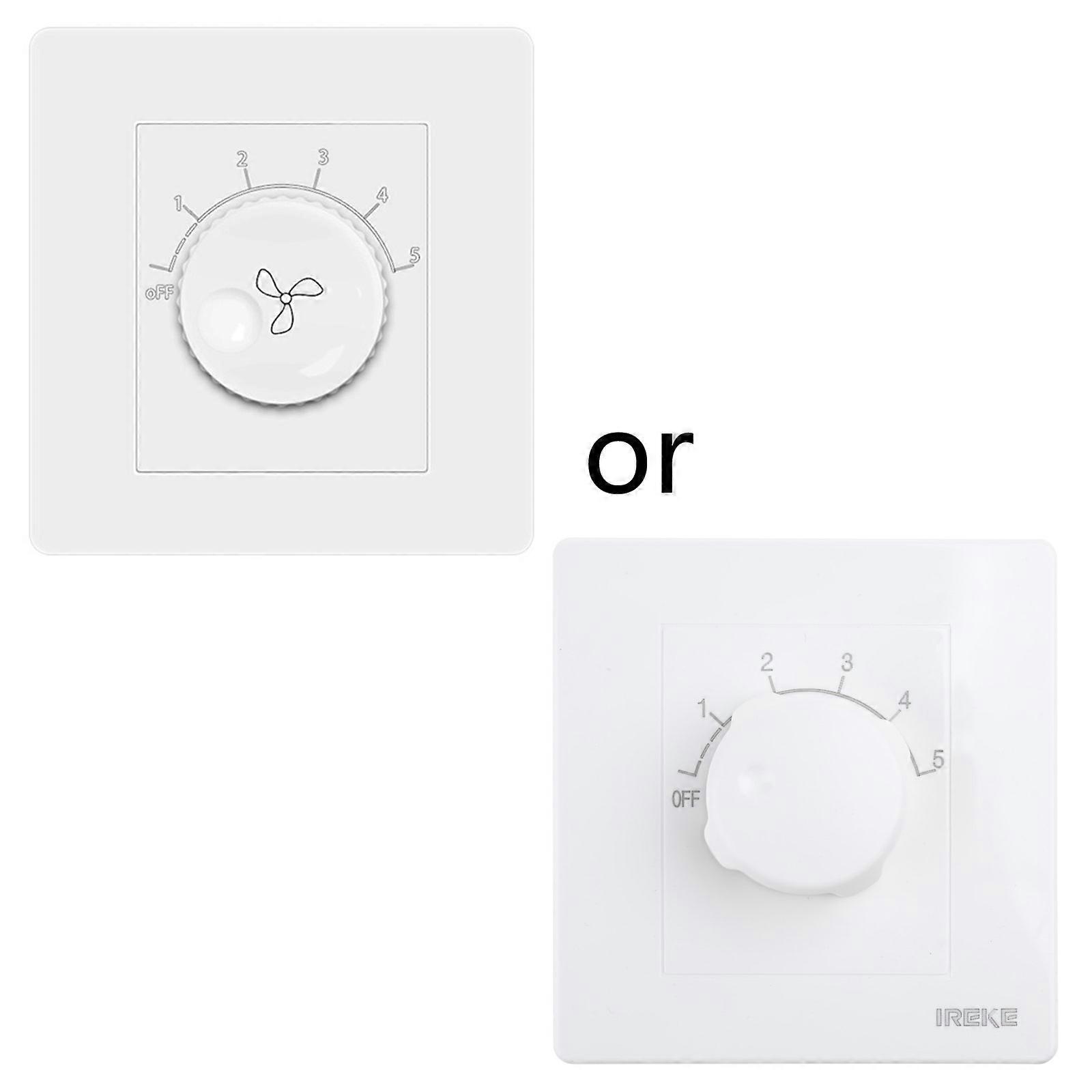 Variable Speed Wall Control Speed Adjuster for Large Ceiling Fan, Dial Knob Control, Simple Installation Without Welding