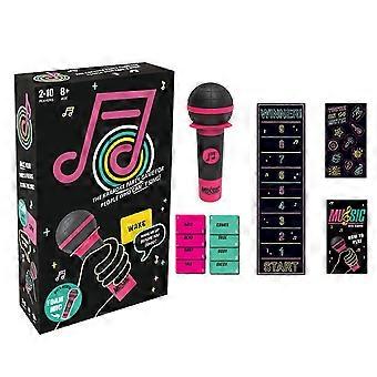 Grab The Mic Karaoke Game Exciting Family Interactive Board Game with Lyrics Cards for Game Night and Parties