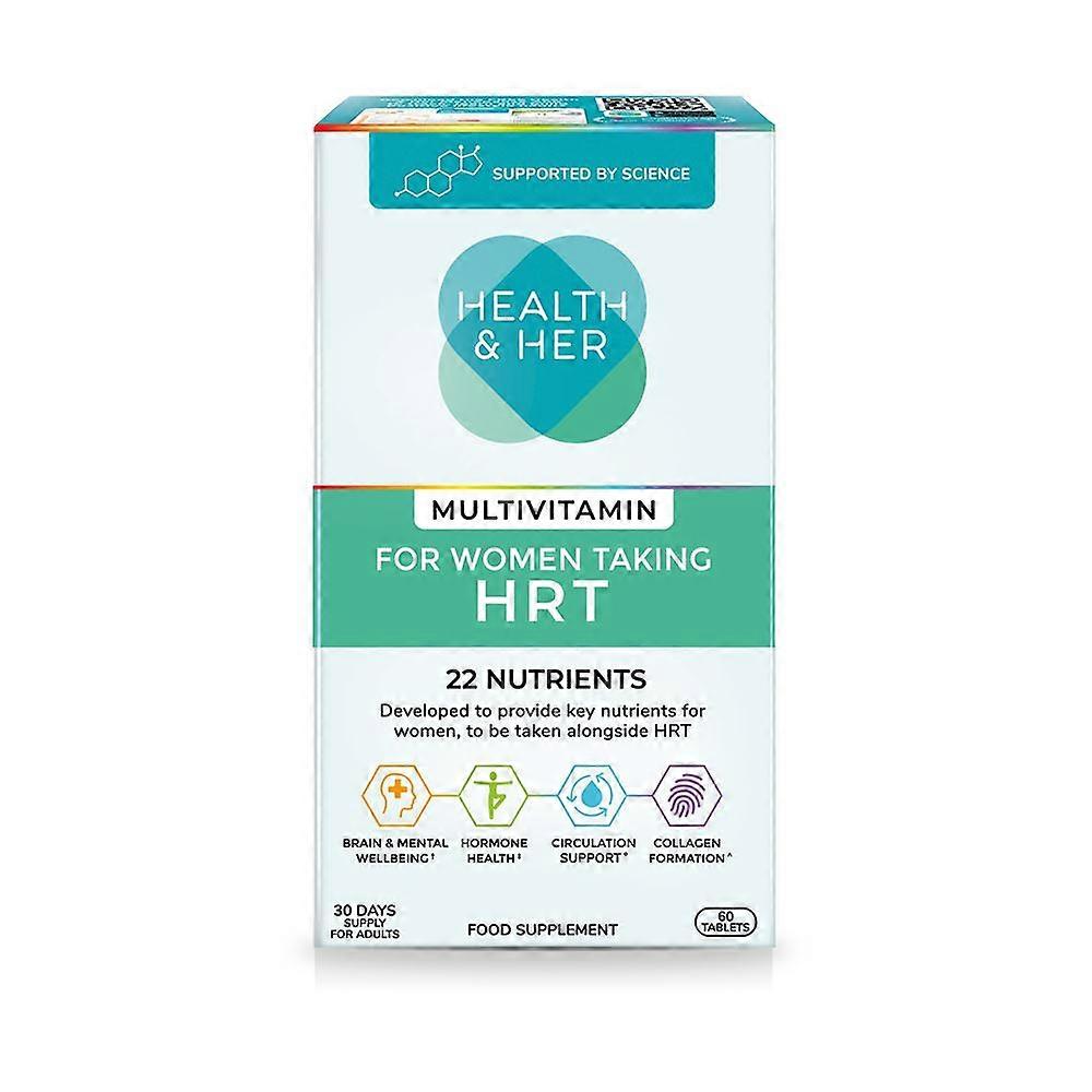 Health & Her HRT Multivitamin Support 60 Capsules